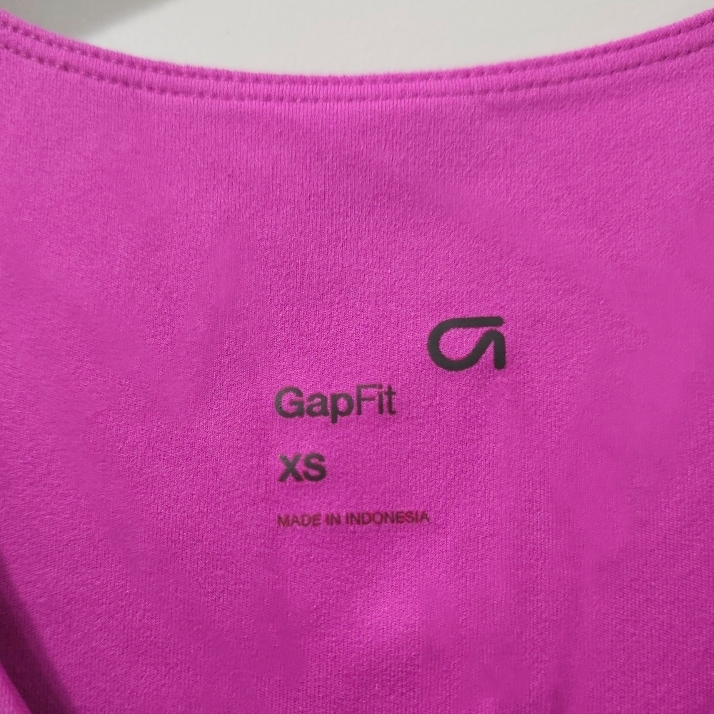 GAP FIT Hot Pink Active Tank Dress, Lined With Biker Shorts & Interior Shelf Bra - Picture 3 of 14